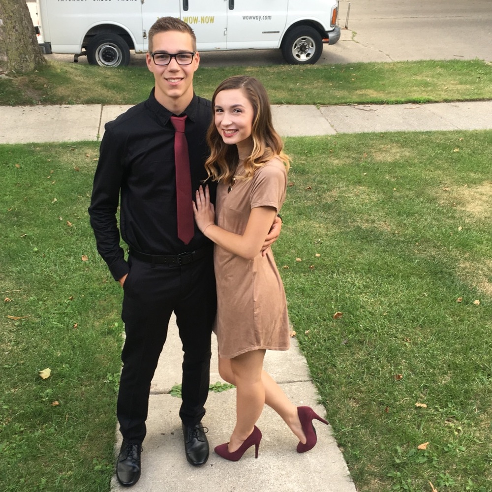 short brown suede dress